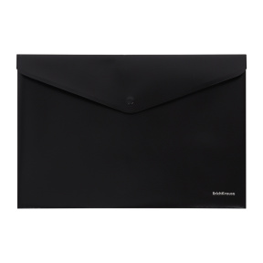 Папка-конверт A4 ErichKrause Diamond Black, на кнопке