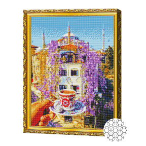Mozaic cu diamante 40x50 cm. Cafea turcească