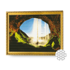 Mozaic cu diamante 40x50 cm. Cascadă