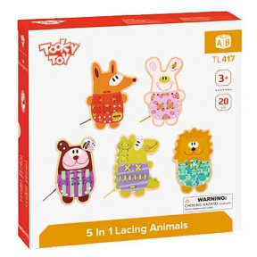 Деревянная игрушка Шнуровка Животные
