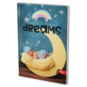 Тетрадь A5 96л. клетка  Mar-Mar твердая обложка Basic Dreams