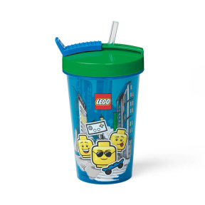 Стакан с трубочкой LEGO BOY