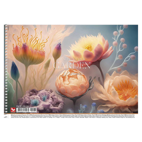 Album pentru desen cu spiră  A4 GARDEN 30 foi, 120g/m2
