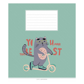 Caiet 18 foi, linie Shkolyarik 3212 Cute copybook