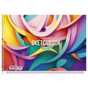 Album pentru desen cu spirală A4 COLORS 30 foi, 100 g/m2
