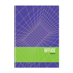Caiet A4 pătrățele, 160 foi, coperta tare, Office planner
