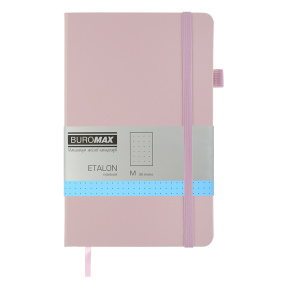 Записная книжка A5 точки 96л. Buromax твердая обложка ETALON PU