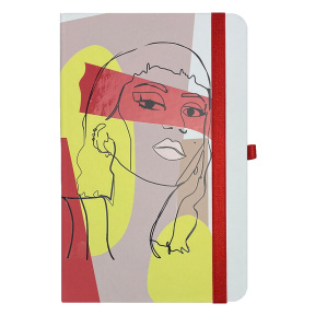 Записная книжка A5 клетка 96л. Buromax твердая обложка LADY
