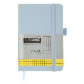 Записная книжка A6 клетка 96л. Buromax твердая обложка ETALON PU