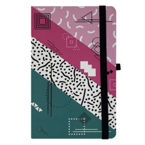 Записная книжка A5 клетка 96л. Buromax твердая обложка CREATIVE