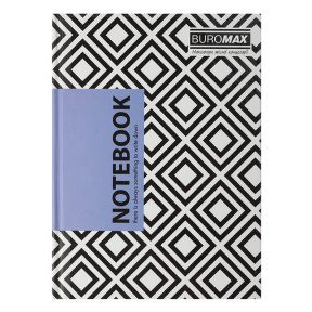 Записная книжка A5 клетка 96л. Buromax твердая обложка INSOLITO