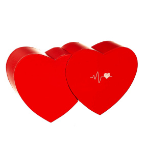 Подарочная коробка Twin heart, 37x19x9,5см, цвет красный