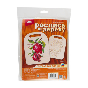 Роспись по дереву. Доска "Гранаты"