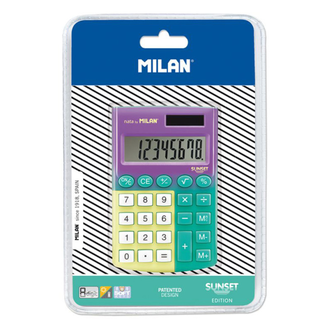 Calculator de buzunar MILAN SUNSET YELLOW