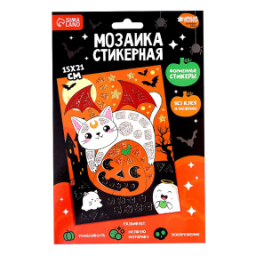Мозаика стикерная форменная «Кот»