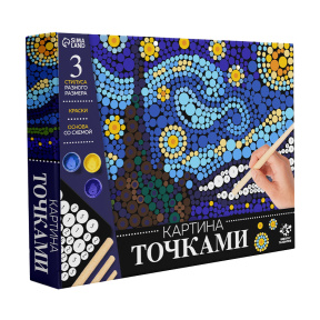 Картина точками «Ночь»
