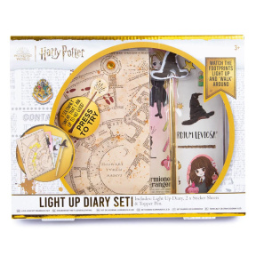 Set carnet cu stichere și lumină Harry Potter