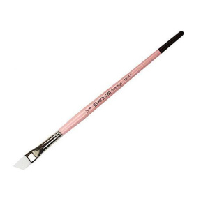 Pensulă sintetică oblica, Flamingo 1023A, nr. 3/8, mâner scurt, KOLOS