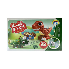 Набор для создания и раскраски фигуры из гипса 3D "Динозавр"