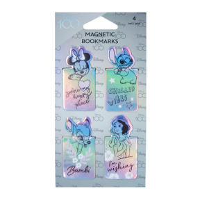Набор магнитных закладок для книг, 4 шт, Disney 100 - Opal Collection
