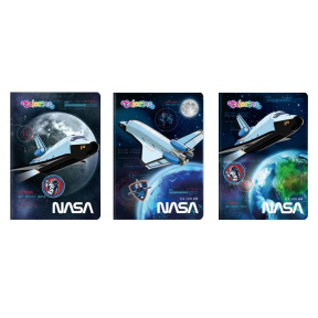 Тетрадь A5 Евро линейка NASA mix