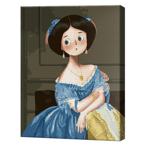 Портрет княгини де Бролье. Карикатура, 40x50 см, картина по номерам