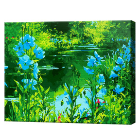 Сочная зелень, 40x50 см, картина по номерам