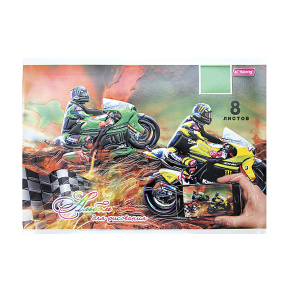 Album pentru desen 8 foi 70 gr/m Motociclete