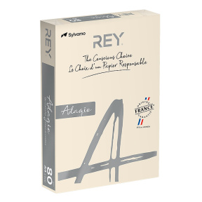 Бумага цветная A4 (160г/м2, 250л.) пастель слоновая кость Adagio PASTEL 93
