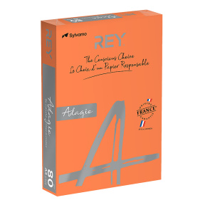 Hârtie colorată A4 (160gr/m2, 250 foi) intensiv orange Adagio INTENSE 21
