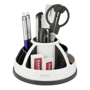 Set de birou Axent Cascade, 9 buc, alb