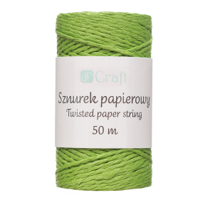 Funie de hârtie, verde, 50 m