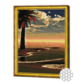 Litoralul 40x50 cm, mozaic cu diamante
