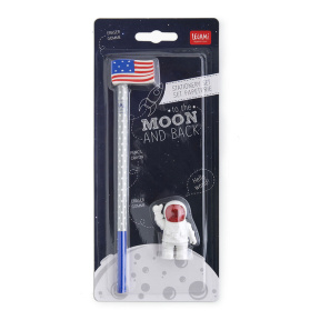 Набор графитный карандаш+ластик Legami "TO THE MOON AND BACK"