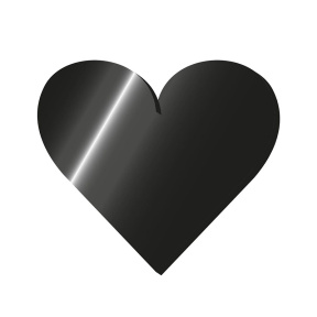 Металлическая самоклеящийся стикер Legami "HEART"