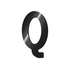 Металлический самоклеющийся стикер Legami "Q"