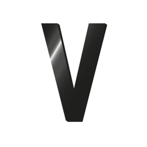 Металлический самоклеющийся стикер Legami "V"