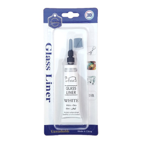 Contur sticlă, 21 ml. alb