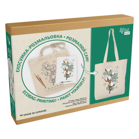 Набор, шоппер-раскраска „Cotton“, хлопок 220 г/кв.м, 38х42см