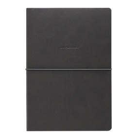 Agendă nedatată A5 săptămâna/linie 106 foi IDEE copertă flexibilă cu elastic INTENSE GREY