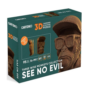 3D Puzzle Sculptură SEE NO EVIL