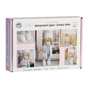 Set de cusut. Păpușă de interior „Doctor Kate”, 30 cm