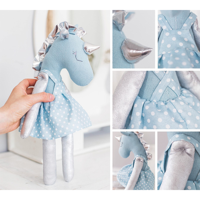 Set de cusut. Jucărie moale „Unicorn Wonder”, 37 cm