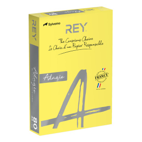 Hârtie colorată A4 ( 80gr/m2, 500 foi) intensiv galben lămâie Adagio Yellow 66