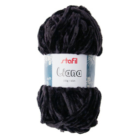 Fir de tricotat Stafil Liana, poliester, 100g, 65m, culoare negru