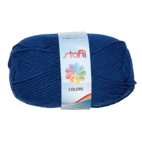 Fir de tricotat Stafil Colors, acrilic, 50g, 133 m, culoare albastru închis
