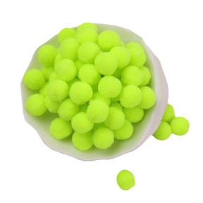 Set pompoane pentru decor, 20 mm, ~60 bucăți, verde fosforescent