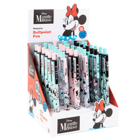 Ручка гелевая на кнопке Colorino Minnie Mouse, 0.7мм, синяя