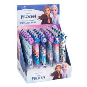 Ручка гелевая стираемая автоматическая Colorino Disney Frozen синяя, 0,5мм