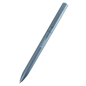 Pix cu bilă cu buton Axent Partner, corp gri, albastru, 0,7 mm
